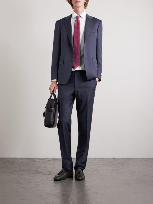 Impeccabile Cutaway-Collar Cotton-Poplin Shirt - FR