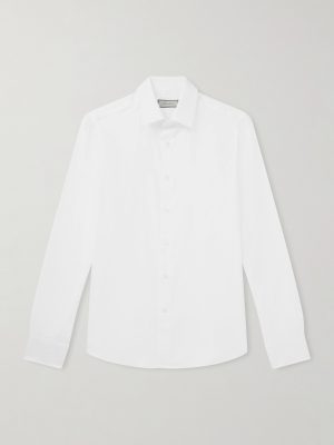 Impeccabile Cutaway-Collar Cotton-Poplin Shirt Impeccabile Cutaway-Collar Cotton-Poplin Shirt