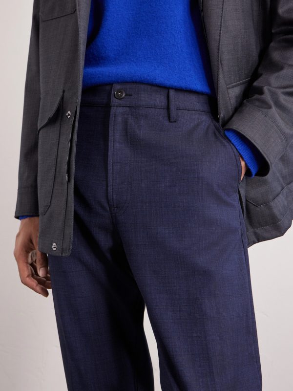 Slim-Fit Tapered Wool-Blend Chinos - CU