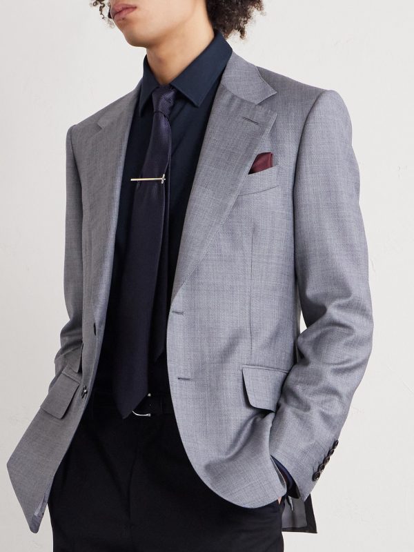 Travel Slim-Fit Cutaway-Collar Stretch-Cotton Jersey Shirt - E1