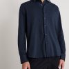 Travel Slim-Fit Cutaway-Collar Stretch-Cotton Jersey Shirt - FR