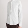 Travel Slim-Fit Cutaway-Collar Stretch-Cotton Jersey Shirt - OU Travel Slim-Fit Cutaway-Collar Stretch-Cotton Jersey Shirt - OU