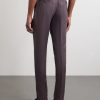 Straight-Leg Linen and Silk-Blend Suit Trousers - BK