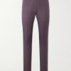 Straight-Leg Linen and Silk-Blend Suit Trousers