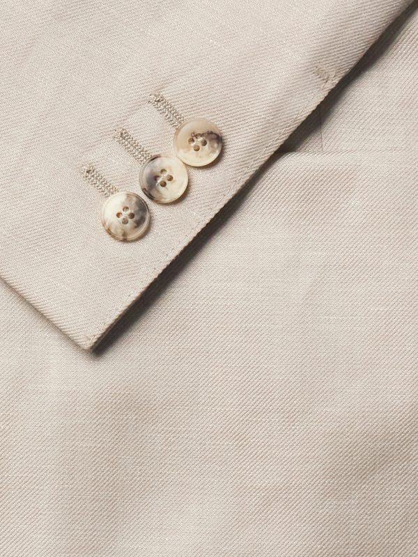 Wool and Linen-Blend Blazer - E1 Wool and Linen-Blend Blazer - E1