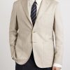 Wool and Linen-Blend Blazer - FR Wool and Linen-Blend Blazer - FR