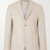 Wool and Linen-Blend Blazer Wool and Linen-Blend Blazer