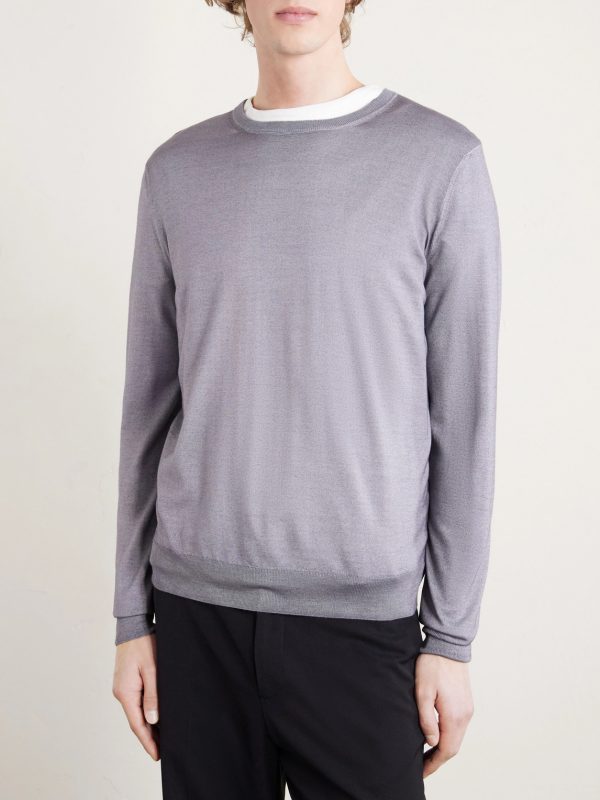 Wool and Silk-Blend Sweater - FR Wool and Silk-Blend Sweater - FR