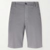 Straight-Leg Stretch Cotton-Blend Shorts