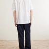 Camp-Collar Cotton Shirt - BK