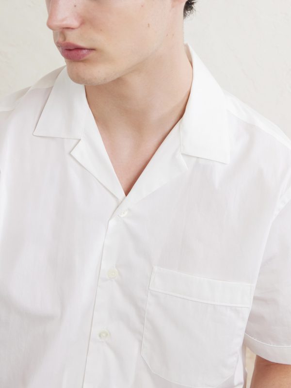 Camp-Collar Cotton Shirt - CU