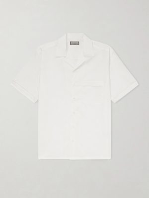 Camp-Collar Cotton Shirt Camp-Collar Cotton Shirt