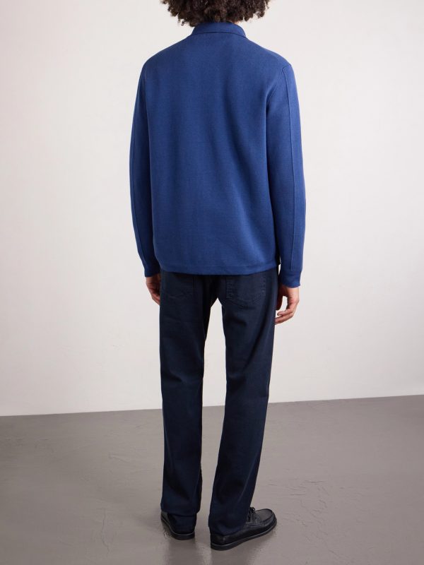 Cotton and Modal-Blend Zip-Up Cardigan - BK Cotton and Modal-Blend Zip-Up Cardigan - BK