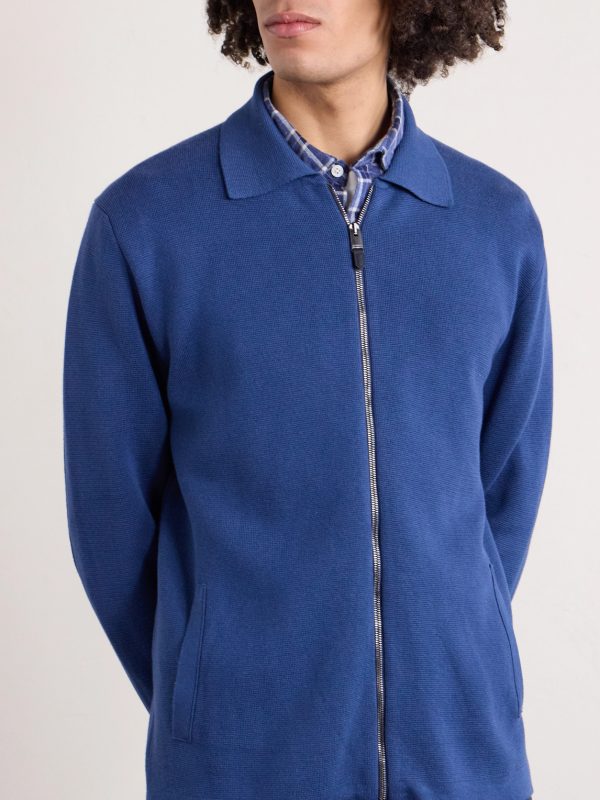 Cotton and Modal-Blend Zip-Up Cardigan - FR Cotton and Modal-Blend Zip-Up Cardigan - FR