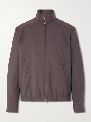 Impeccabile Wool Bomber Jacket Impeccabile Wool Bomber Jacket