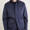 Suede-Trimmed Shell Jacket - CU Suede-Trimmed Shell Jacket - CU