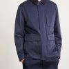Suede-Trimmed Shell Jacket - FR Suede-Trimmed Shell Jacket - FR