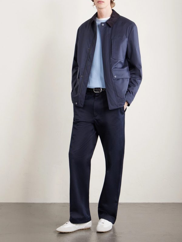 Suede-Trimmed Shell Jacket - OU Suede-Trimmed Shell Jacket - OU