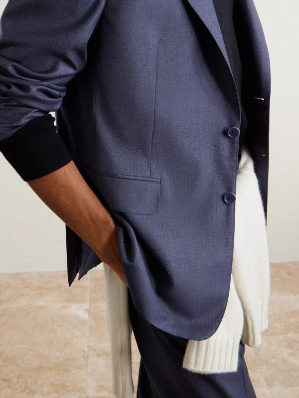 Stretch-Wool and Cashmere-Blend Suit Jacket - CU Stretch-Wool and Cashmere-Blend Suit Jacket - CU