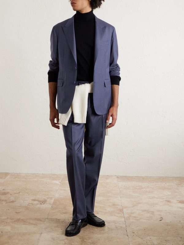 Stretch-Wool and Cashmere-Blend Suit Jacket - OU Stretch-Wool and Cashmere-Blend Suit Jacket - OU