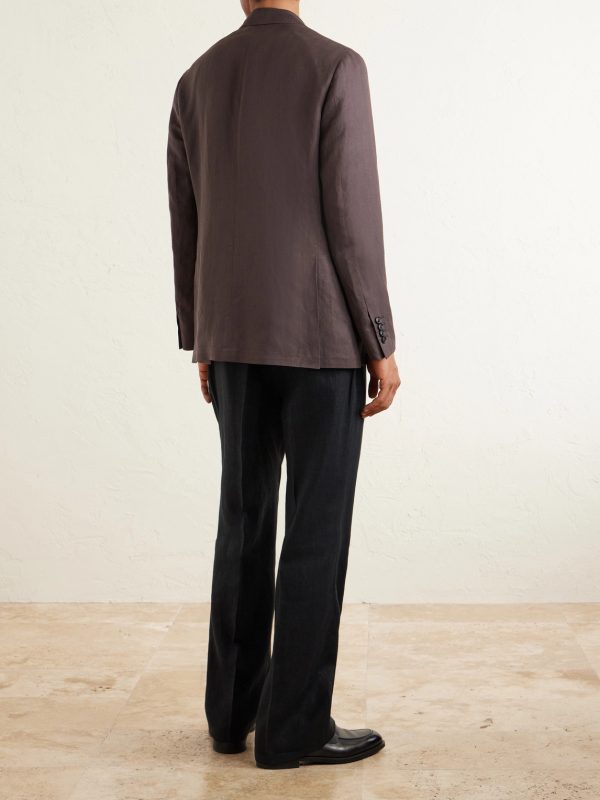 Kei Linen and Silk-Blend Suit Jacket - BK Kei Linen and Silk-Blend Suit Jacket - BK