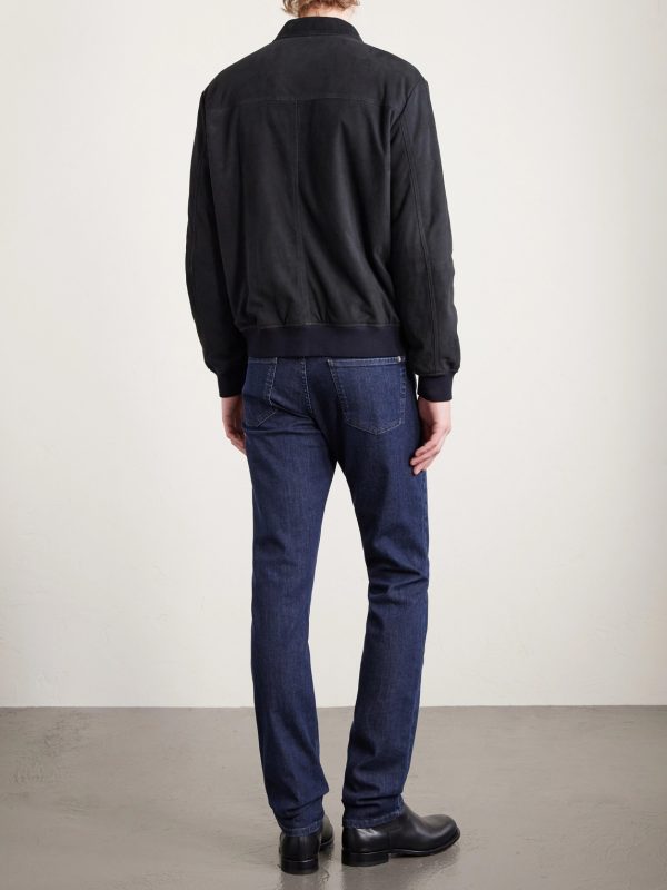 Suede Blouson Jacket - BK Suede Blouson Jacket - BK