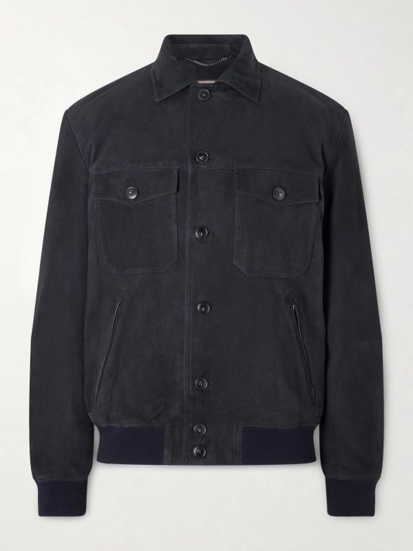 Suede Blouson Jacket Suede Blouson Jacket