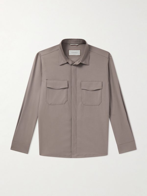 Wool-Blend Overshirt