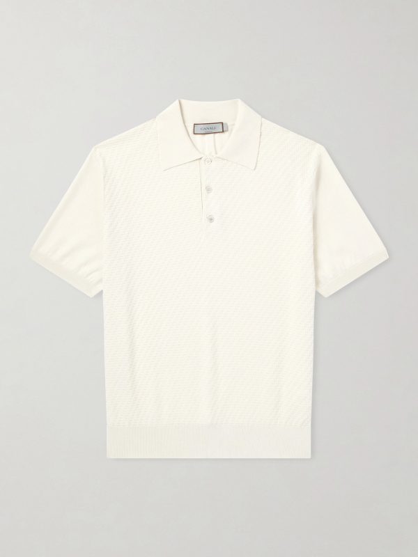 Cotton and Silk-Blend Polo Shirt Cotton and Silk-Blend Polo Shirt