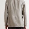 Cotton-Blend Single-Breasted Blazer - BK