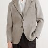 Cotton-Blend Single-Breasted Blazer - FR