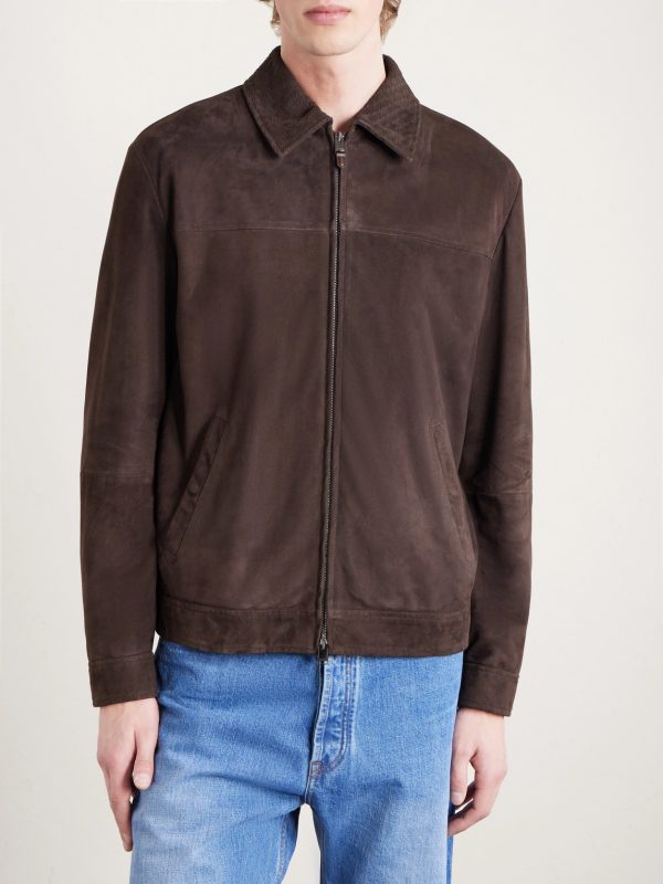 Woven Suede Jacket - FR