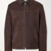 Woven Suede Jacket