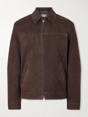 Woven Suede Jacket