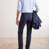 Straight-Leg Cotton-Twill Trousers - BK Straight-Leg Cotton-Twill Trousers - BK