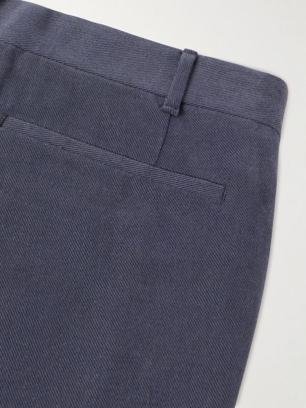 Straight-Leg Cotton-Twill Trousers - CU Straight-Leg Cotton-Twill Trousers - CU