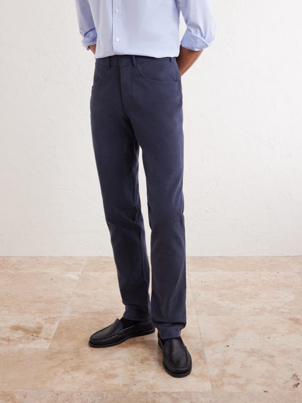 Straight-Leg Cotton-Twill Trousers - FR Straight-Leg Cotton-Twill Trousers - FR