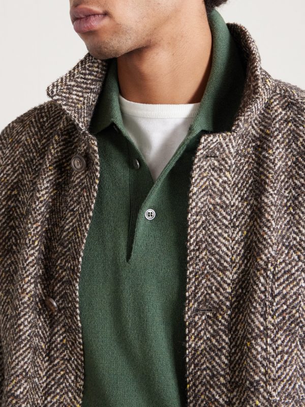 Wool and Cashmere-Blend Polo Shirt - CU Wool and Cashmere-Blend Polo Shirt - CU