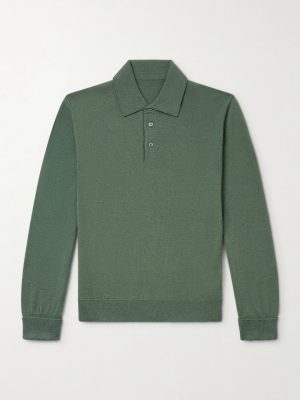 Wool and Cashmere-Blend Polo Shirt