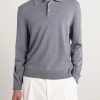 Wool and Cashmere-Blend Polo Shirt - FR Wool and Cashmere-Blend Polo Shirt - FR