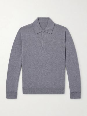 Wool and Cashmere-Blend Polo Shirt