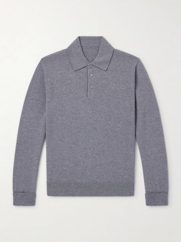 Wool and Cashmere-Blend Polo Shirt Wool and Cashmere-Blend Polo Shirt