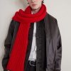 Ribbed Wool and Cashmere-Blend Scarf - CU Ribbed Wool and Cashmere-Blend Scarf - CU