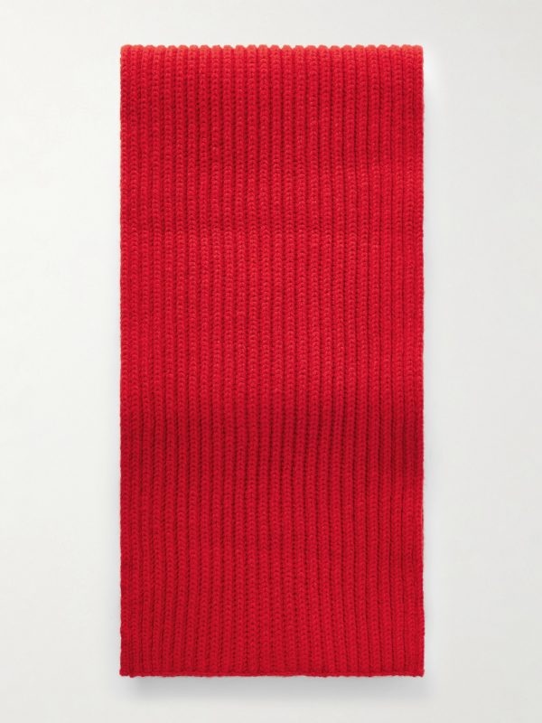 Ribbed Wool and Cashmere-Blend Scarf Ribbed Wool and Cashmere-Blend Scarf
