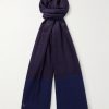 + Camoshita Frayed Checked Cashmere Scarf + Camoshita Frayed Checked Cashmere Scarf