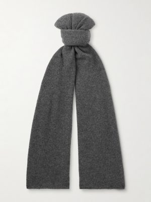 Ribbed Cashmere Scarf