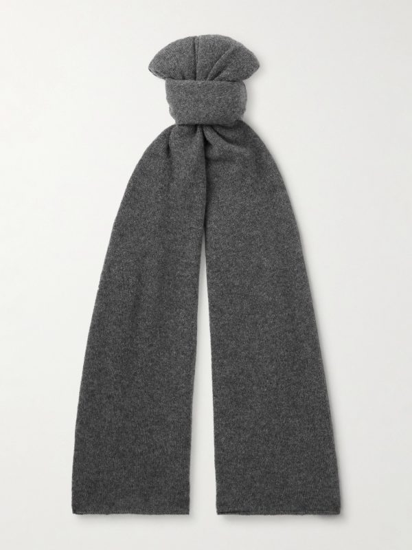 Ribbed Cashmere Scarf