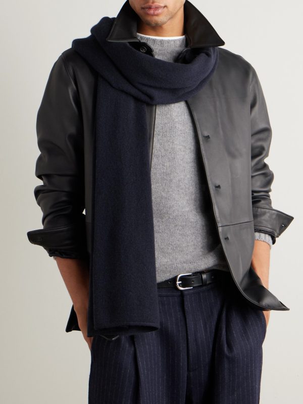 Ribbed Cashmere Scarf - OU