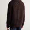 Shawl-Collar Ribbed-Knit Cashmere Cardigan - BK Shawl-Collar Ribbed-Knit Cashmere Cardigan - BK