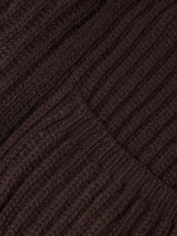 Shawl-Collar Ribbed-Knit Cashmere Cardigan - E1 Shawl-Collar Ribbed-Knit Cashmere Cardigan - E1